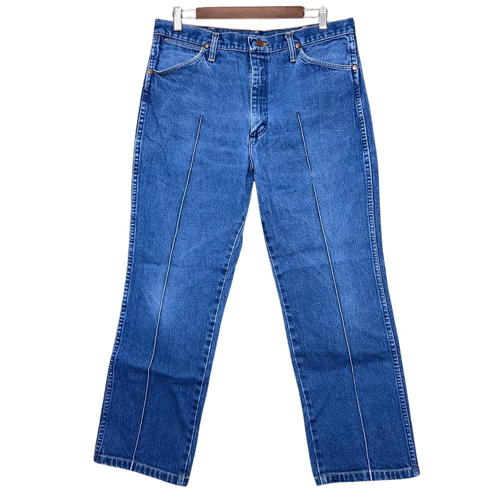 Vintage Men’s Wrangler Cowboy Cut Jeans Medium Wash Western USA Size 34 x 28